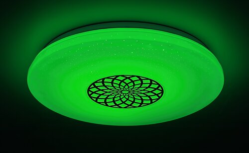 Rabalux 5364 Ophelia Smart LED Stropní svítidlo | RGB | Variabilní | Stmívatelné | 24W | Bílá | Chrom | Kov