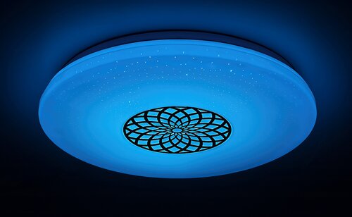 Rabalux 5364 Ophelia Smart LED Stropní svítidlo | RGB | Variabilní | Stmívatelné | 24W | Bílá | Chrom | Kov