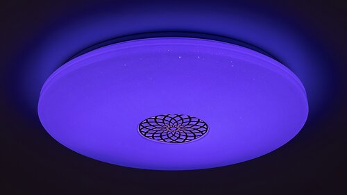 Rabalux 5365 Ophelia Smart LED Vnitřní osvětlení | RGB | Variabilní | Stmívatelné | 40W | Bílá | Chrom | Kov