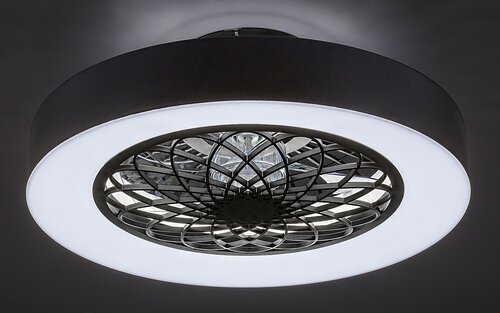Rabalux 5419 Adonias LED Stropní svítidlo s ovladačem | Variabilní | Stmívatelné | 35W | Bílá | Černá