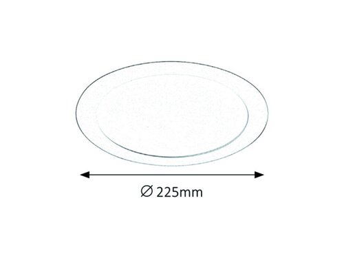 Rabalux 5575 Lois LED Přisazené stropní svítidlo | Teplá bílá | 18W | Bílá | Chrom | Kov