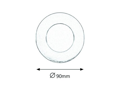 Rabalux 5588 Lois LED Přisazené stropní svítidlo | Teplá bílá | 3W | Bílá | Chrom | Kov