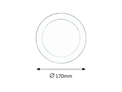 Rabalux 5589 Lois LED Přisazené stropní svítidlo | Teplá bílá | 12W | Bílá | Chrom | Kov