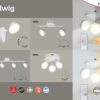 Rabalux 5623 Hedwig LED Vnitřní osvětlení | Variabilní | Stmívatelné | 2x4W | Bílá