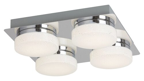 Rabalux 5664 Hilary LED Vnitřní osvětlení | Přírodní bílá | 20W | Bílá | Chrom | Kov