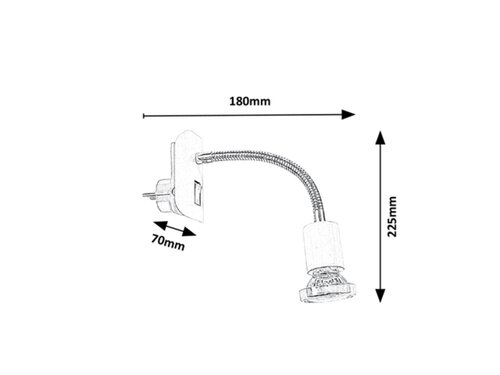 Rabalux 5673 Dobra LED bodové svítidlo | Teplá bílá | 45W | Bílá