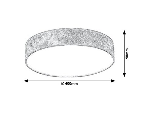 Rabalux 5683 Artemis LED Moderní stropní svítidlo | Teplá bílá | 24W | Barevný kov | Zlatá
