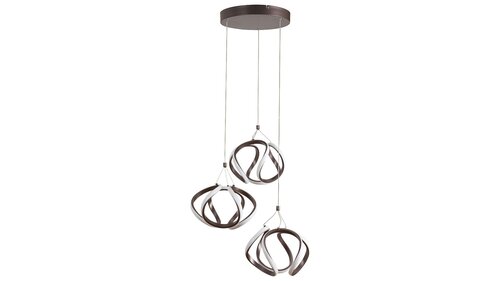 Rabalux 5693 Ambrosio LED Moderní stropní svítidlo | Teplá bílá | 50W | Hnědá