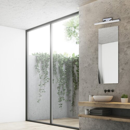 Rabalux 5727 Silas LED Vnitřní osvětlení | Přírodní bílá | 18W | Bílá | Chrom | Kov