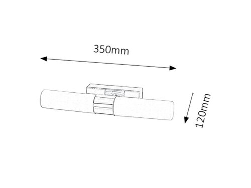 Rabalux 5750 Jim LED Vnitřní osvětlení | Přírodní bílá | 10W | Bílá | Chrom | Kov