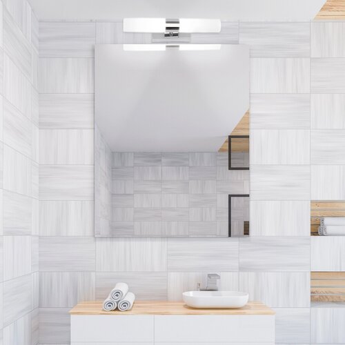 Rabalux 5750 Jim LED Vnitřní osvětlení | Přírodní bílá | 10W | Bílá | Chrom | Kov