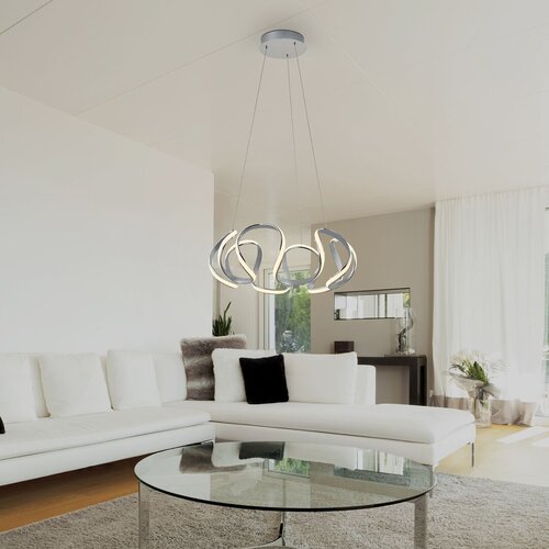 Rabalux 5770 Palmira LED Moderní stropní svítidlo | Teplá bílá | 38W | Chrom | Kov