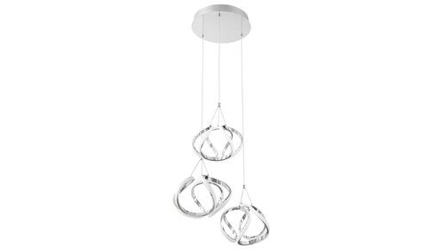 Rabalux 5771 Palmira LED Moderní stropní svítidlo | Teplá bílá | 50W | Chrom | Kov