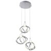 Rabalux 5771 Palmira LED Moderní stropní svítidlo | Teplá bílá | 50W | Chrom | Kov