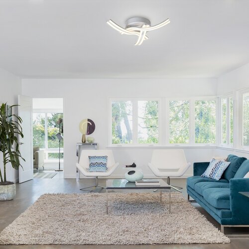 Rabalux 5889 Tulio LED Moderní stropní svítidlo | Teplá bílá | 40W | Bílá