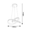 Rabalux 5891 Tulio LED Moderní stropní svítidlo | Teplá bílá | 60W | Bílá