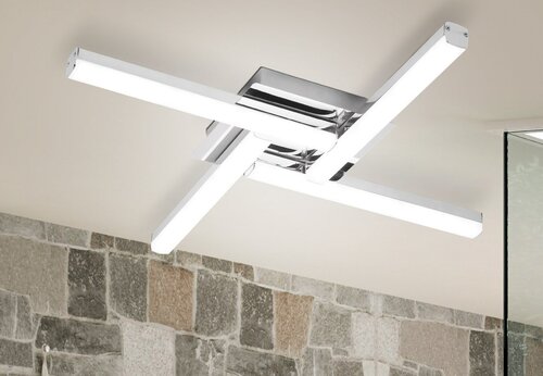 Rabalux 5896 Antonia LED Vnitřní osvětlení | Přírodní bílá | 24W | Bílá | Chrom | Kov