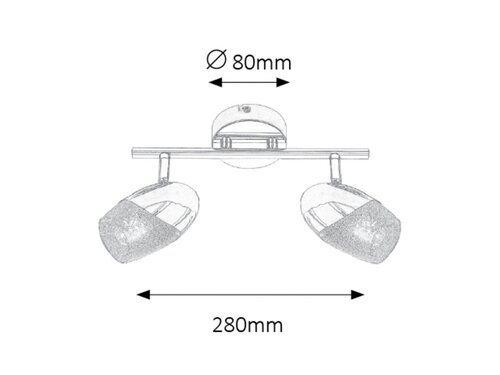 Rabalux 5921 Jennifer LED Bodové svítidlo | Přírodní bílá | 4W | Chrom | Kov