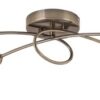 Rabalux 5973 Elite Klasická stropnice | E14 | Barevný kov | Bílá | Bronz