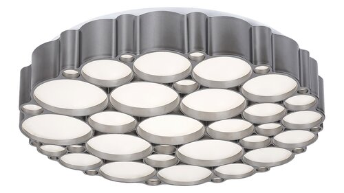 Rabalux 6039 Andela LED Moderní stropní svítidlo | Přírodní bílá | Stmívatelné | 48W | Kov | Stříbrná