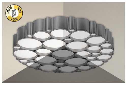 Rabalux 6039 Andela LED Moderní stropní svítidlo | Přírodní bílá | Stmívatelné | 48W | Kov | Stříbrná | 3