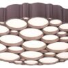 Rabalux 6040 Andela LED Moderní stropní svítidlo | Přírodní bílá | Stmívatelné | 48W | Hnědá