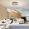 Rabalux 6040 Andela LED Moderní stropní svítidlo | Přírodní bílá | Stmívatelné | 48W | Hnědá