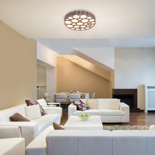 Rabalux 6040 Andela LED Moderní stropní svítidlo | Přírodní bílá | Stmívatelné | 48W | Hnědá