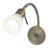 Rabalux 6320 Soma Klasická bodovka | E14 | Barevný kov | Bílá | Bronz