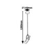 Rabalux 6429 Raven LED stropní svítidlo | Teplá bílá | 5W | Barevný kov | Zlatá