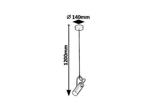 Rabalux 6429 Raven LED stropní svítidlo | Teplá bílá | 5W | Barevný kov | Zlatá