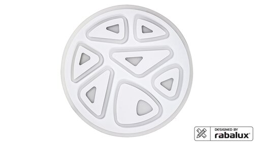 Rabalux 6450 Kolmio LED Stropní svítidlo s ovladačem | Variabilní | 5,4W | Bílá