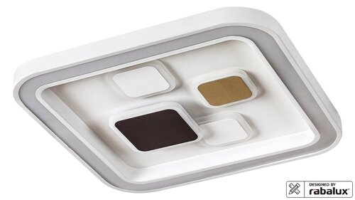 Rabalux 6475 Hollis LED Stropní svítidlo s ovladačem | Variabilní | 40W | Bílá