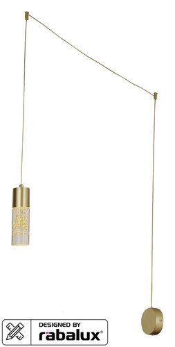 Rabalux 6560 Floresta LED Moderní stropní svítidlo | Přírodní bílá | 4W | Barevný kov | Zlatá