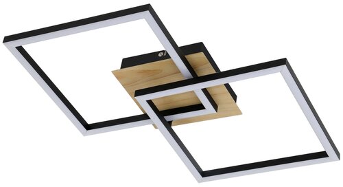 Rabalux 6589 Ashton LED Moderní stropní svítidlo | Teplá bílá | 24W | Bílá | Černá