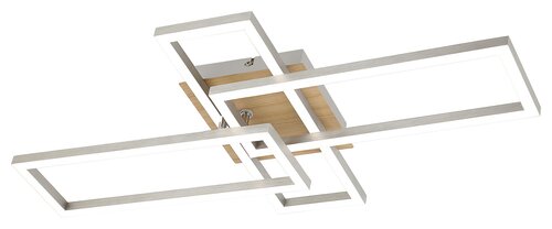 Rabalux 6590 Ashton LED Moderní stropní svítidlo | Přírodní bílá | 24W | Bílá | Chrom | Kov