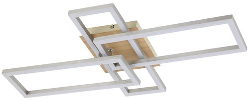 Rabalux 6590 Ashton LED Moderní stropní svítidlo | Přírodní bílá | 24W | Bílá | Chrom | Kov | 2