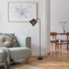 Rabalux 6640 Godric Stojací lampa s textilním stínidlem | E27 | Černá