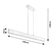 Rabalux 6670 Tithania LED Moderní stropní svítidlo | Variabilní | Stmívatelné | 24W | Bílá