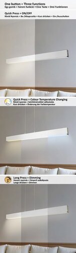 Rabalux 6670 Tithania LED Moderní stropní svítidlo | Variabilní | Stmívatelné | 24W | Bílá