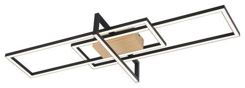 Rabalux 6814 Ashton LED Moderní stropní svítidlo | Teplá bílá | Stmívatelné | 35W | Bílá | Černá
