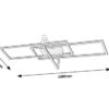 Rabalux 6814 Ashton LED Moderní stropní svítidlo | Teplá bílá | Stmívatelné | 35W | Bílá | Černá