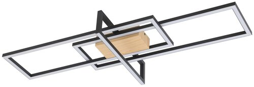 Rabalux 6814 Ashton LED Moderní stropní svítidlo | Teplá bílá | Stmívatelné | 35W | Bílá | Černá