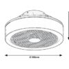 Rabalux 6857 Dalfon LED Moderní stropní svítidlo | Variabilní | Stmívatelné | 30W | Šedá
