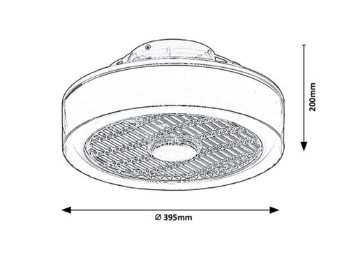Rabalux 6857 Dalfon LED Moderní stropní svítidlo | Variabilní | Stmívatelné | 30W | Šedá