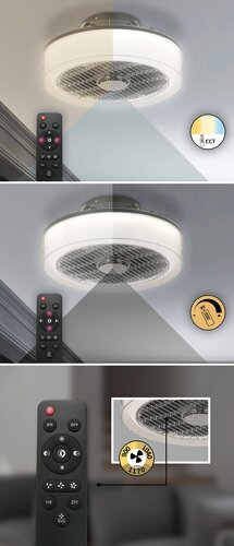 Rabalux 6857 Dalfon LED Moderní stropní svítidlo | Variabilní | Stmívatelné | 30W | Šedá
