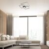 Rabalux 6868 Thabita LED Moderní stropní svítidlo | Přírodní bílá | Stmívatelné | 38W | Bílá | Černá