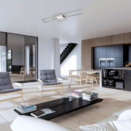 Rabalux 6869 Thabita LED Stropní svítidlo s ovladačem | Variabilní | Stmívatelné | 5,4W | Bílá | Chrom | Kov