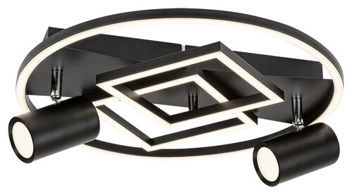 Rabalux 6905 Aztec LED Moderní stropní svítidlo | Přírodní bílá | 40W | Bílá | Černá