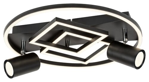 Rabalux 6905 Aztec LED Moderní stropní svítidlo | Přírodní bílá | 40W | Bílá | Černá
